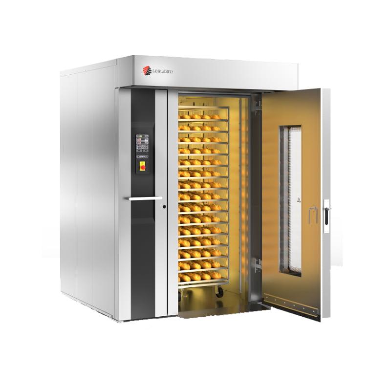 Four a chariot rotatif 18 niveaux 800x800 ouvert