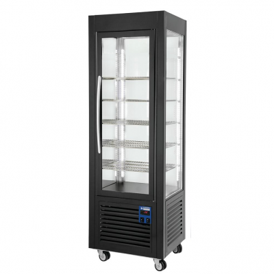 Vitrine 4 faces vitrées pour surgelés 360L